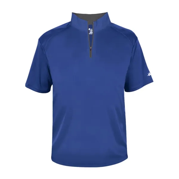 Badger Men's B-Core Short Sleeve Quarter-Zip - Badger Men's B-Core Short Sleeve Quarter-Zip - Image 15 of 17