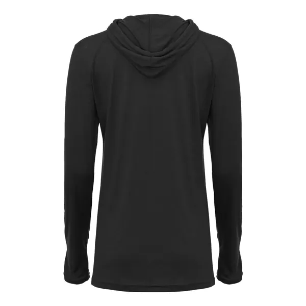 Badger Women's Tri-Blend Surplice Long Sleeve Hooded T-Shirt - Badger Women's Tri-Blend Surplice Long Sleeve Hooded T-Shirt - Image 2 of 31