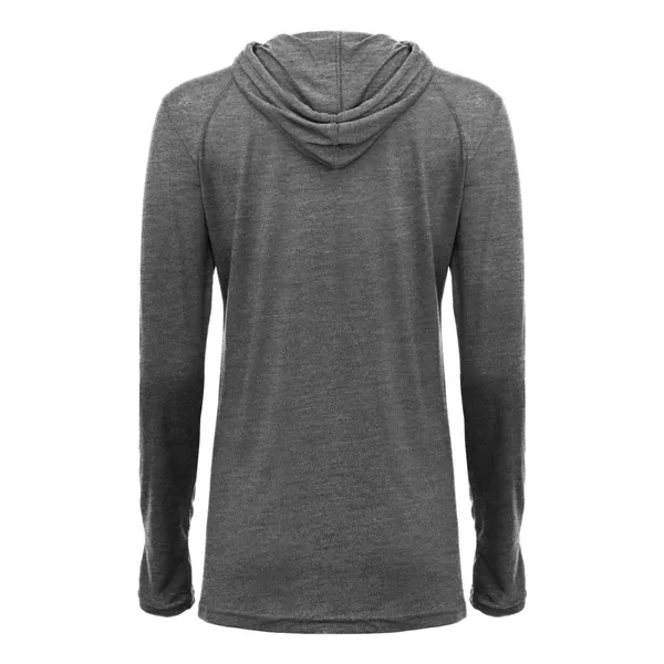 Badger Women's Tri-Blend Surplice Long Sleeve Hooded T-Shirt - Badger Women's Tri-Blend Surplice Long Sleeve Hooded T-Shirt - Image 4 of 31