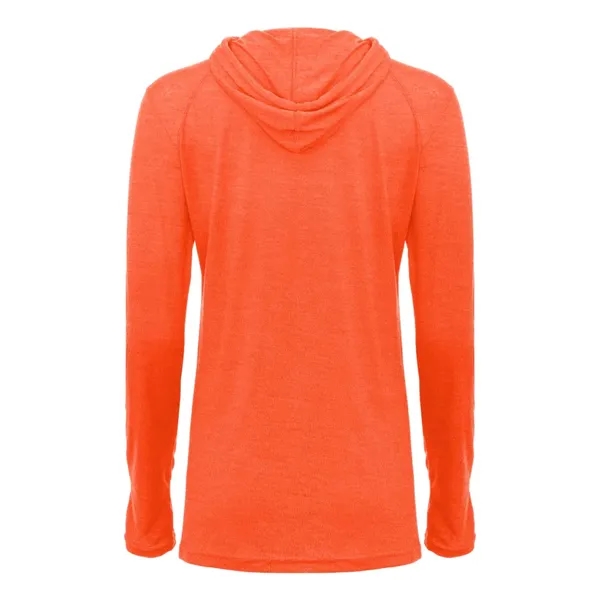 Badger Women's Tri-Blend Surplice Long Sleeve Hooded T-Shirt - Badger Women's Tri-Blend Surplice Long Sleeve Hooded T-Shirt - Image 6 of 31