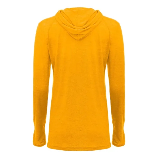 Badger Women's Tri-Blend Surplice Long Sleeve Hooded T-Shirt - Badger Women's Tri-Blend Surplice Long Sleeve Hooded T-Shirt - Image 8 of 31