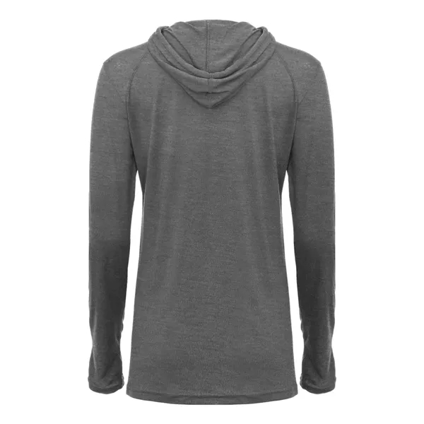 Badger Women's Tri-Blend Surplice Long Sleeve Hooded T-Shirt - Badger Women's Tri-Blend Surplice Long Sleeve Hooded T-Shirt - Image 10 of 31