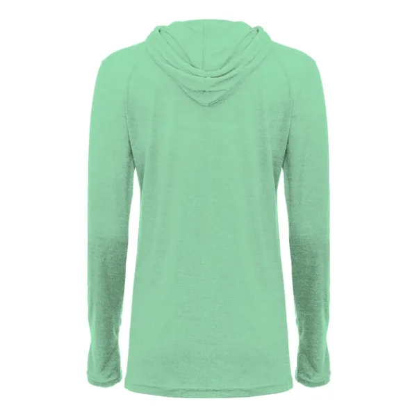 Badger Women's Tri-Blend Surplice Long Sleeve Hooded T-Shirt - Badger Women's Tri-Blend Surplice Long Sleeve Hooded T-Shirt - Image 14 of 31