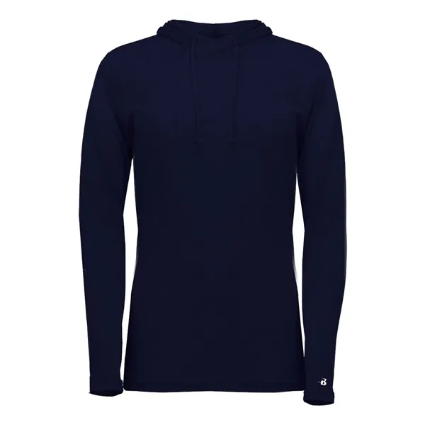 Badger Women's Tri-Blend Surplice Long Sleeve Hooded T-Shirt - Badger Women's Tri-Blend Surplice Long Sleeve Hooded T-Shirt - Image 15 of 31