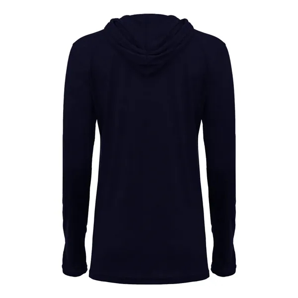 Badger Women's Tri-Blend Surplice Long Sleeve Hooded T-Shirt - Badger Women's Tri-Blend Surplice Long Sleeve Hooded T-Shirt - Image 16 of 31