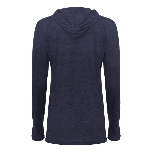 Badger Women's Tri-Blend Surplice Long Sleeve Hooded T-Shirt - Badger Women's Tri-Blend Surplice Long Sleeve Hooded T-Shirt - Image 18 of 31