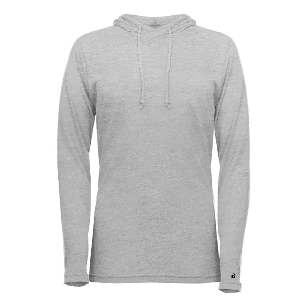 Badger Women's Tri-Blend Surplice Long Sleeve Hooded T-Shirt - Badger Women's Tri-Blend Surplice Long Sleeve Hooded T-Shirt - Image 19 of 31