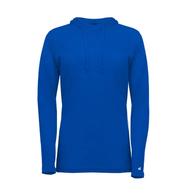 Badger Women's Tri-Blend Surplice Long Sleeve Hooded T-Shirt - Badger Women's Tri-Blend Surplice Long Sleeve Hooded T-Shirt - Image 25 of 31