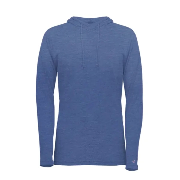 Badger Women's Tri-Blend Surplice Long Sleeve Hooded T-Shirt - Badger Women's Tri-Blend Surplice Long Sleeve Hooded T-Shirt - Image 26 of 31