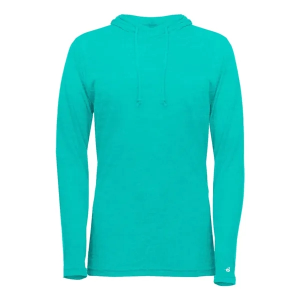 Badger Women's Tri-Blend Surplice Long Sleeve Hooded T-Shirt - Badger Women's Tri-Blend Surplice Long Sleeve Hooded T-Shirt - Image 27 of 31