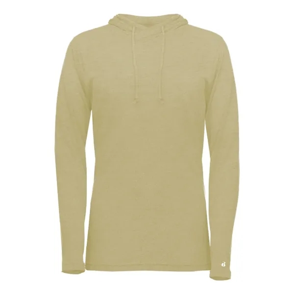 Badger Women's Tri-Blend Surplice Long Sleeve Hooded T-Shirt - Badger Women's Tri-Blend Surplice Long Sleeve Hooded T-Shirt - Image 29 of 31