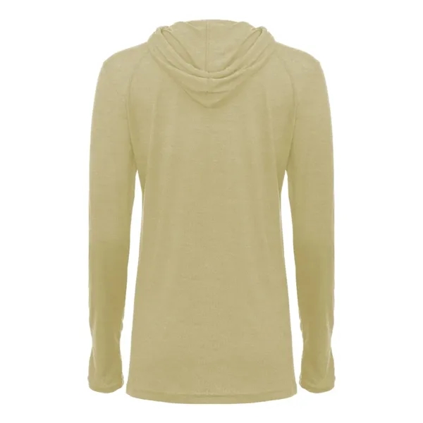 Badger Women's Tri-Blend Surplice Long Sleeve Hooded T-Shirt - Badger Women's Tri-Blend Surplice Long Sleeve Hooded T-Shirt - Image 30 of 31