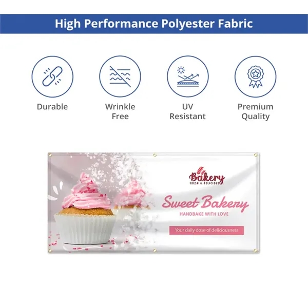 Polyester Fabric Banners - (1Ft x 1Ft) - Polyester Fabric Banners - (1Ft x 1Ft) - Image 2 of 3