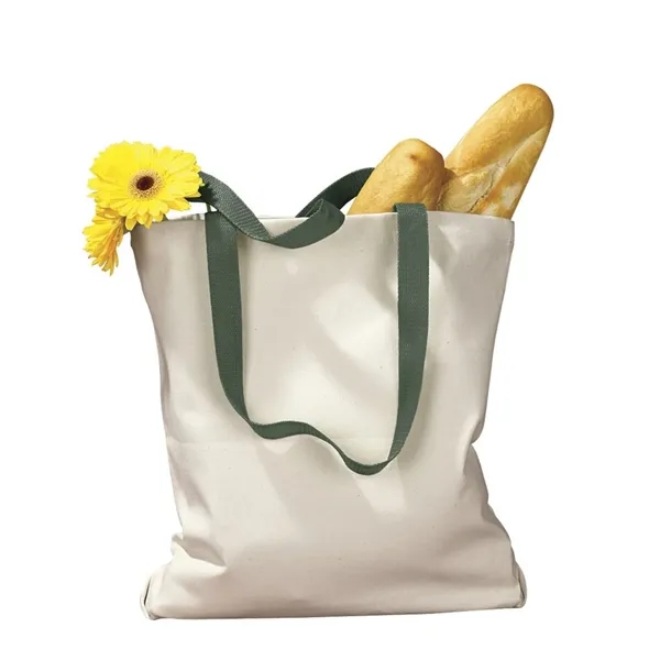 BAGedge Canvas Tote with Contrast-Color Handles - BAGedge Canvas Tote with Contrast-Color Handles - Image 0 of 1