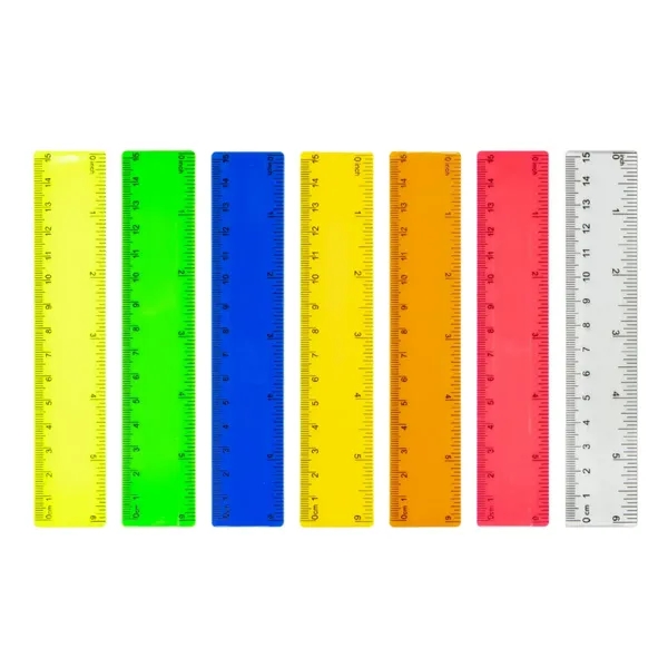 6'' Customizable Dual Scale Plastic Ruler School Promotions - 6'' Customizable Dual Scale Plastic Ruler School Promotions - Image 2 of 5