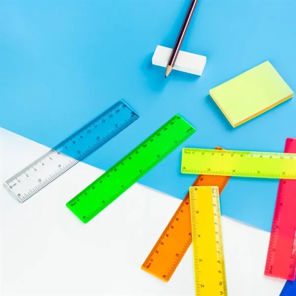 6'' Customizable Dual Scale Plastic Ruler School Promotions - 6'' Customizable Dual Scale Plastic Ruler School Promotions - Image 5 of 5