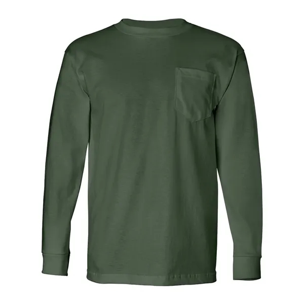 Bayside Unisex USA-Made Long Sleeve Pocket T-Shirt - Bayside Unisex USA-Made Long Sleeve Pocket T-Shirt - Image 13 of 29