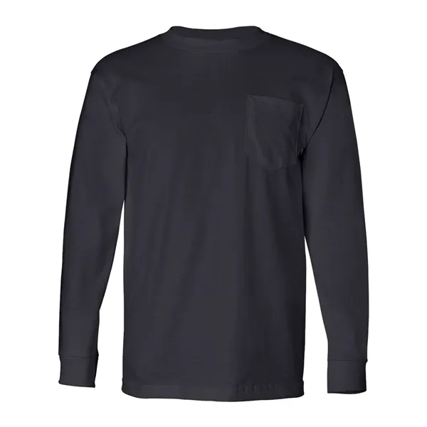Bayside Unisex USA-Made Long Sleeve Pocket T-Shirt - Bayside Unisex USA-Made Long Sleeve Pocket T-Shirt - Image 19 of 29
