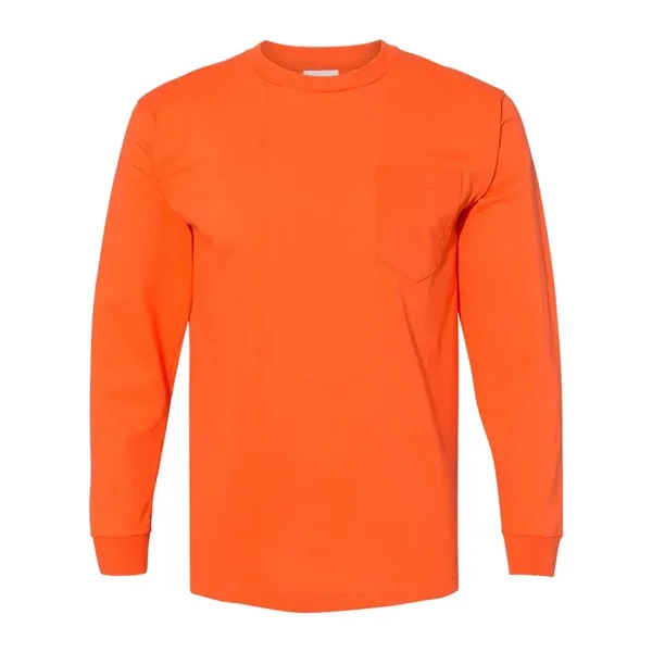 Bayside Unisex USA-Made Long Sleeve Pocket T-Shirt - Bayside Unisex USA-Made Long Sleeve Pocket T-Shirt - Image 22 of 29