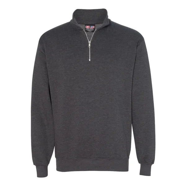 Bayside Unisex USA-Made Quarter-Zip Sweatshirt - Bayside Unisex USA-Made Quarter-Zip Sweatshirt - Image 7 of 15