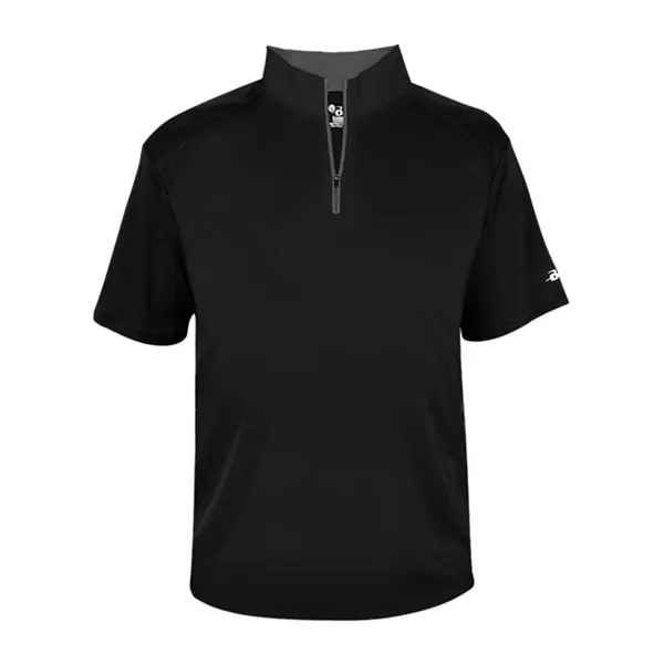 Badger Men's B-Core Short Sleeve Quarter-Zip