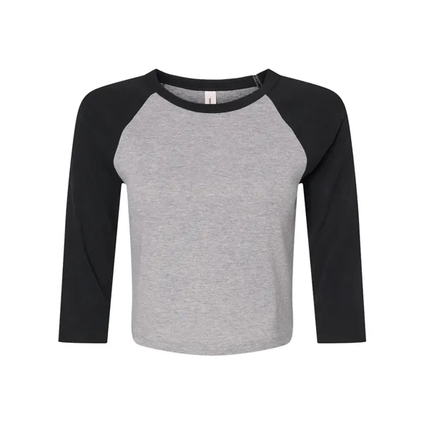 BELLA + CANVAS Women's Micro Rib Three-Quarter Raglan Sle... - BELLA + CANVAS Women's Micro Rib Three-Quarter Raglan Sle... - Image 1 of 14
