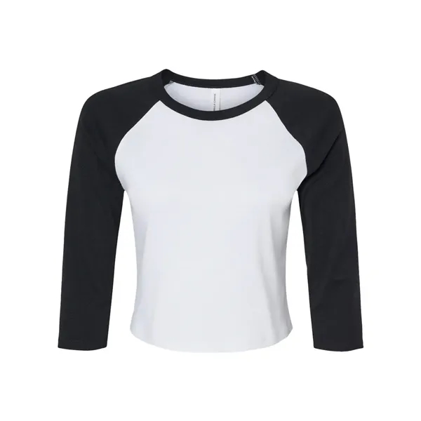 BELLA + CANVAS Women's Micro Rib Three-Quarter Raglan Sle... - BELLA + CANVAS Women's Micro Rib Three-Quarter Raglan Sle... - Image 5 of 14