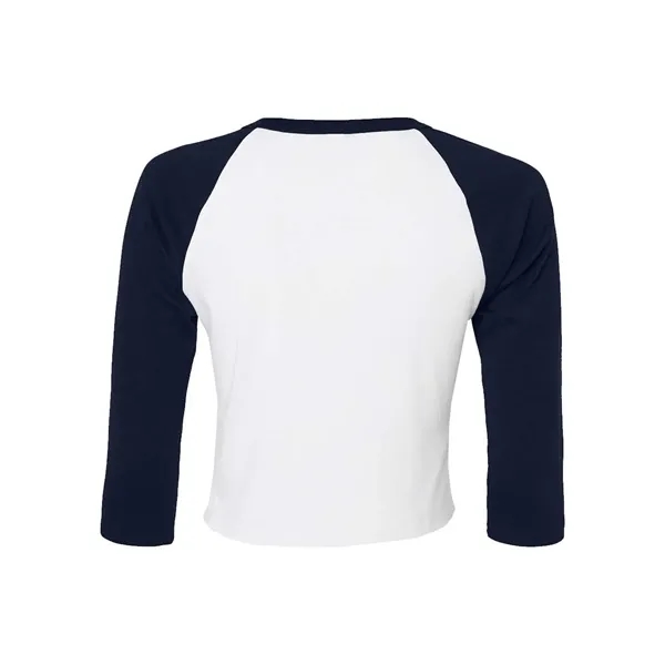 BELLA + CANVAS Women's Micro Rib Three-Quarter Raglan Sle... - BELLA + CANVAS Women's Micro Rib Three-Quarter Raglan Sle... - Image 10 of 14