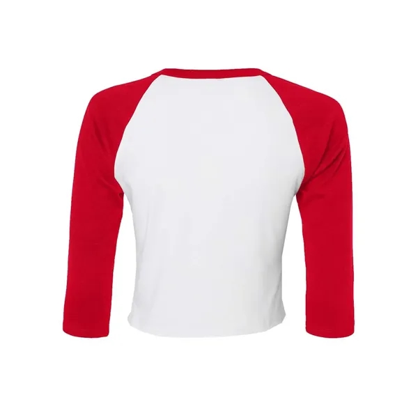 BELLA + CANVAS Women's Micro Rib Three-Quarter Raglan Sle... - BELLA + CANVAS Women's Micro Rib Three-Quarter Raglan Sle... - Image 12 of 14