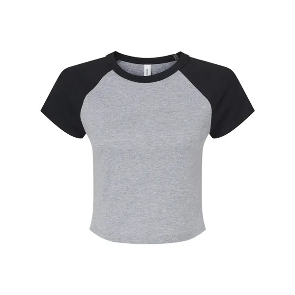 BELLA + CANVAS Women's Micro Rib Raglan Baby Tee - BELLA + CANVAS Women's Micro Rib Raglan Baby Tee - Image 1 of 16