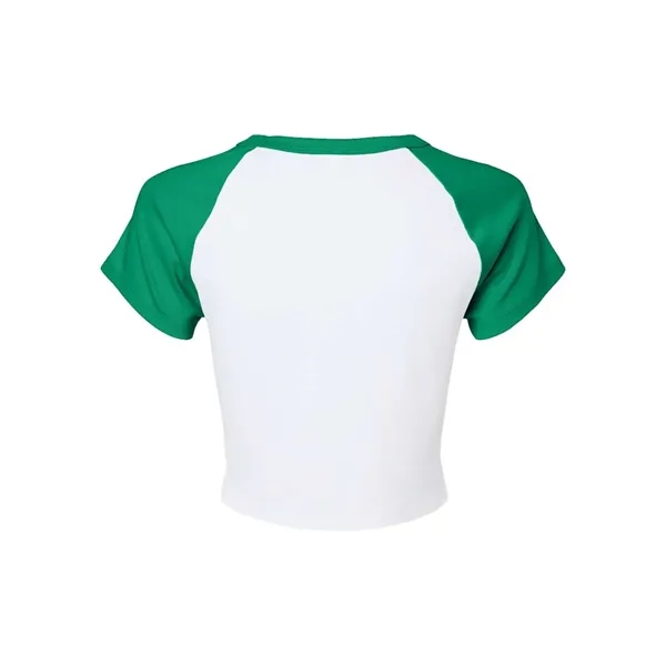 BELLA + CANVAS Women's Micro Rib Raglan Baby Tee - BELLA + CANVAS Women's Micro Rib Raglan Baby Tee - Image 8 of 16