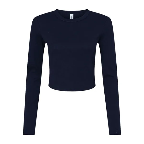 BELLA + CANVAS Women's Micro Rib Long Sleeve Baby Tee - BELLA + CANVAS Women's Micro Rib Long Sleeve Baby Tee - Image 7 of 10