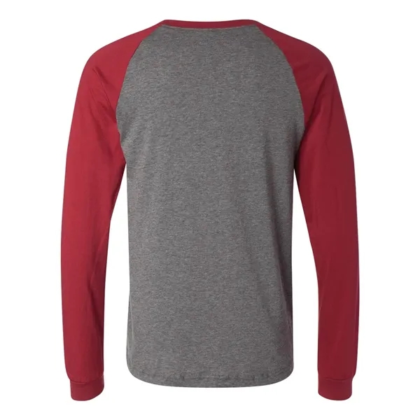 BELLA + CANVAS Men's Long Sleeve Jersey Baseball Tee - BELLA + CANVAS Men's Long Sleeve Jersey Baseball Tee - Image 9 of 24
