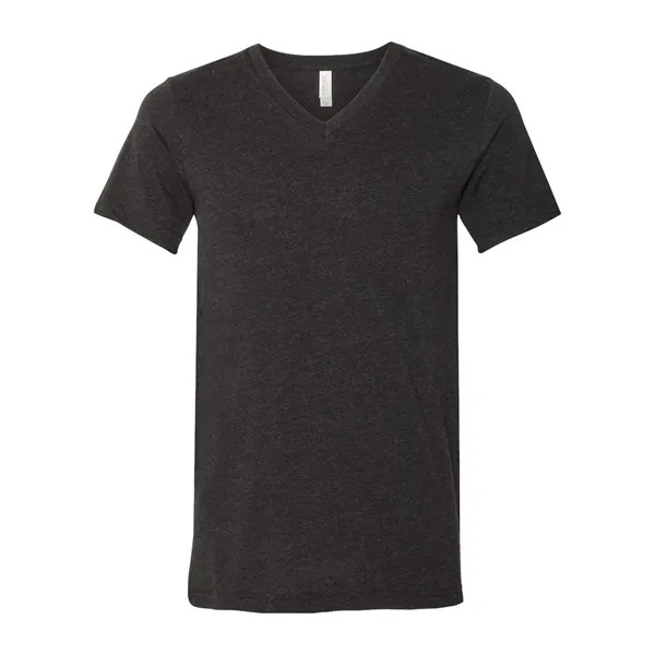 BELLA + CANVAS Unisex Heather CVC V-Neck Tee - BELLA + CANVAS Unisex Heather CVC V-Neck Tee - Image 3 of 34