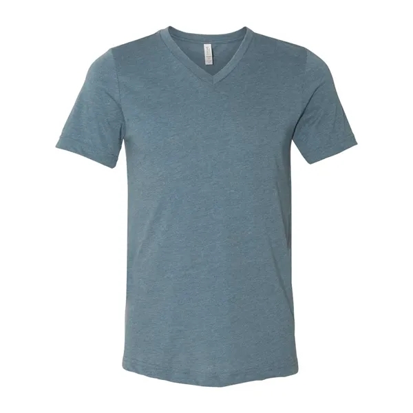 BELLA + CANVAS Unisex Heather CVC V-Neck Tee - BELLA + CANVAS Unisex Heather CVC V-Neck Tee - Image 25 of 34