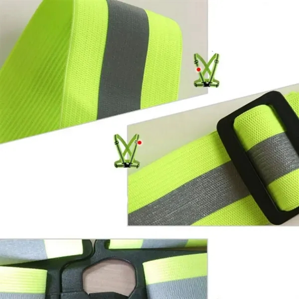 Adjustable Reflective Safety Harness Straps Belt Custom - Adjustable Reflective Safety Harness Straps Belt Custom - Image 3 of 5