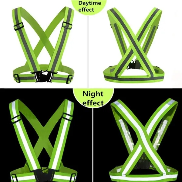 Adjustable Reflective Safety Harness Straps Belt Custom - Adjustable Reflective Safety Harness Straps Belt Custom - Image 4 of 5