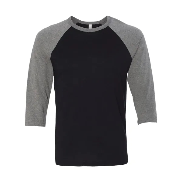 BELLA + CANVAS Unisex Three-Quarter Sleeve Baseball Tee - BELLA + CANVAS Unisex Three-Quarter Sleeve Baseball Tee - Image 7 of 89