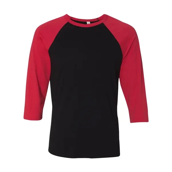 BELLA + CANVAS Unisex Three-Quarter Sleeve Baseball Tee - BELLA + CANVAS Unisex Three-Quarter Sleeve Baseball Tee - Image 10 of 89
