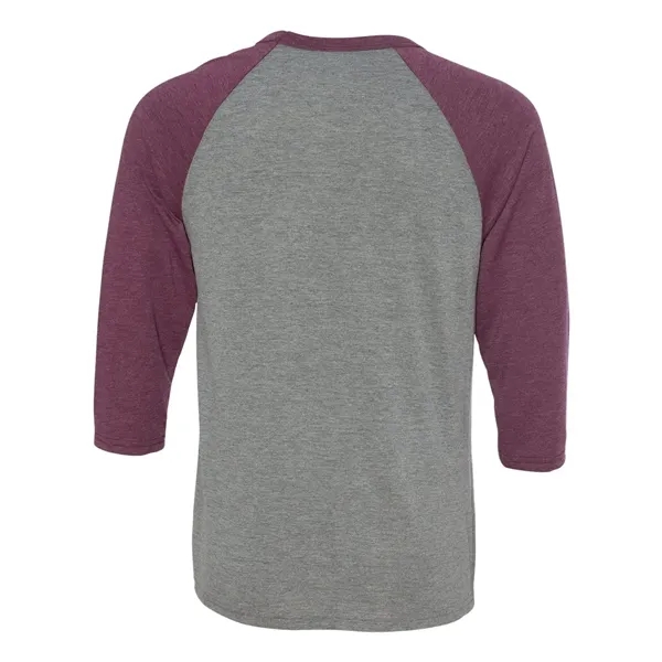 BELLA + CANVAS Unisex Three-Quarter Sleeve Baseball Tee - BELLA + CANVAS Unisex Three-Quarter Sleeve Baseball Tee - Image 29 of 89