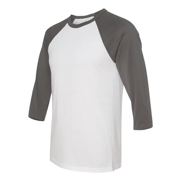 BELLA + CANVAS Unisex Three-Quarter Sleeve Baseball Tee - BELLA + CANVAS Unisex Three-Quarter Sleeve Baseball Tee - Image 45 of 89