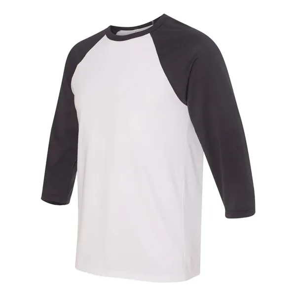 BELLA + CANVAS Unisex Three-Quarter Sleeve Baseball Tee - BELLA + CANVAS Unisex Three-Quarter Sleeve Baseball Tee - Image 51 of 89