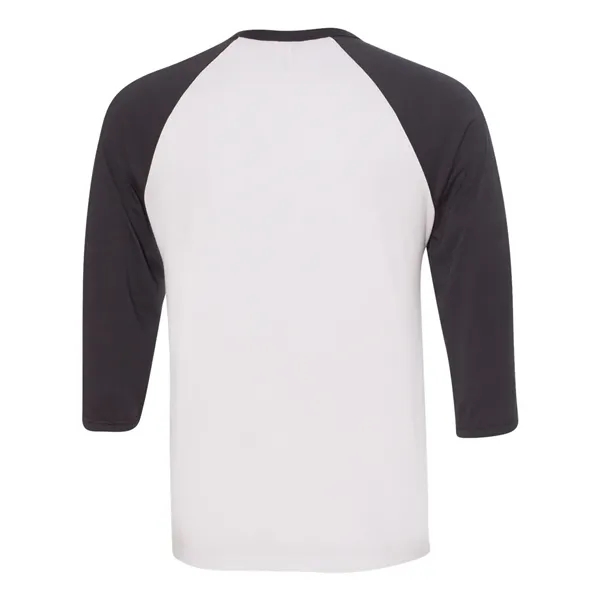 BELLA + CANVAS Unisex Three-Quarter Sleeve Baseball Tee - BELLA + CANVAS Unisex Three-Quarter Sleeve Baseball Tee - Image 53 of 89