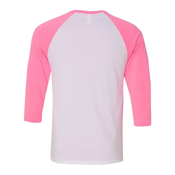 BELLA + CANVAS Unisex Three-Quarter Sleeve Baseball Tee - BELLA + CANVAS Unisex Three-Quarter Sleeve Baseball Tee - Image 78 of 89