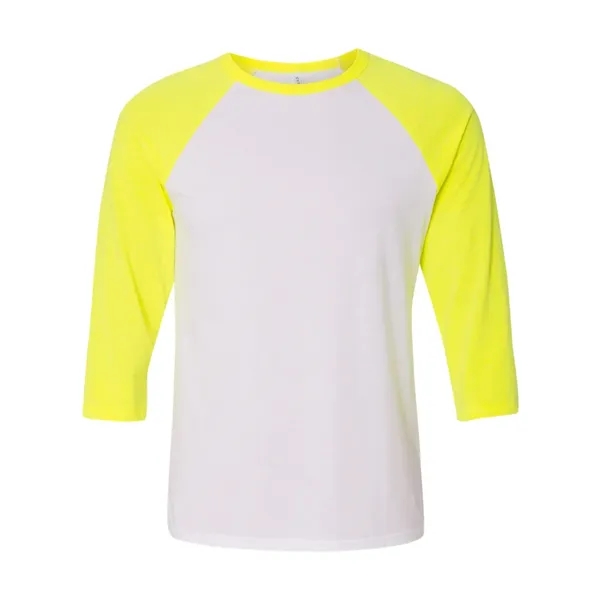 BELLA + CANVAS Unisex Three-Quarter Sleeve Baseball Tee - BELLA + CANVAS Unisex Three-Quarter Sleeve Baseball Tee - Image 80 of 89