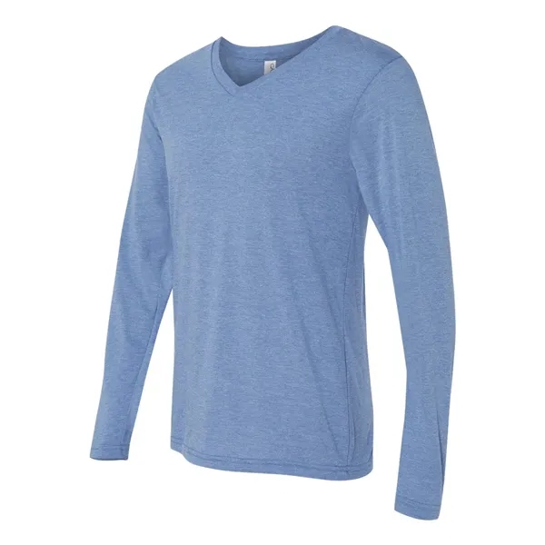 BELLA + CANVAS Unisex Long Sleeve V-Neck Tee - BELLA + CANVAS Unisex Long Sleeve V-Neck Tee - Image 3 of 21