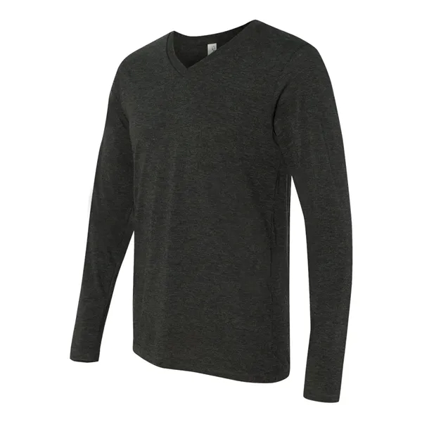 BELLA + CANVAS Unisex Long Sleeve V-Neck Tee - BELLA + CANVAS Unisex Long Sleeve V-Neck Tee - Image 5 of 21