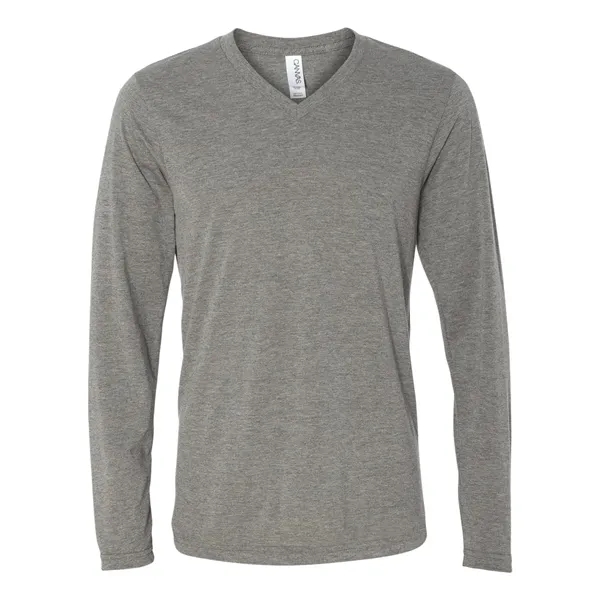 BELLA + CANVAS Unisex Long Sleeve V-Neck Tee - BELLA + CANVAS Unisex Long Sleeve V-Neck Tee - Image 6 of 21