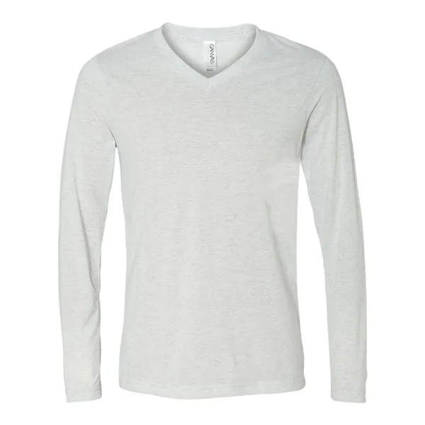 BELLA + CANVAS Unisex Long Sleeve V-Neck Tee - BELLA + CANVAS Unisex Long Sleeve V-Neck Tee - Image 18 of 21