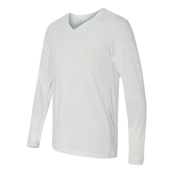 BELLA + CANVAS Unisex Long Sleeve V-Neck Tee - BELLA + CANVAS Unisex Long Sleeve V-Neck Tee - Image 19 of 21